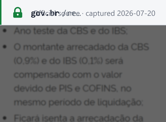 Source snapshot — CBS/IBS transition timeline and the 2026 combined 1% test rate