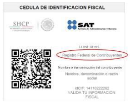 Cédula de Identificación Fiscal