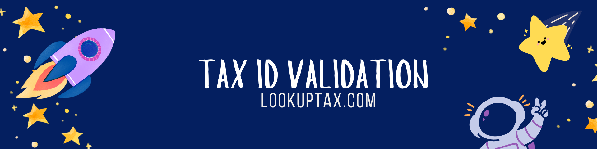 Sign up on Lookuptax for taxid validation