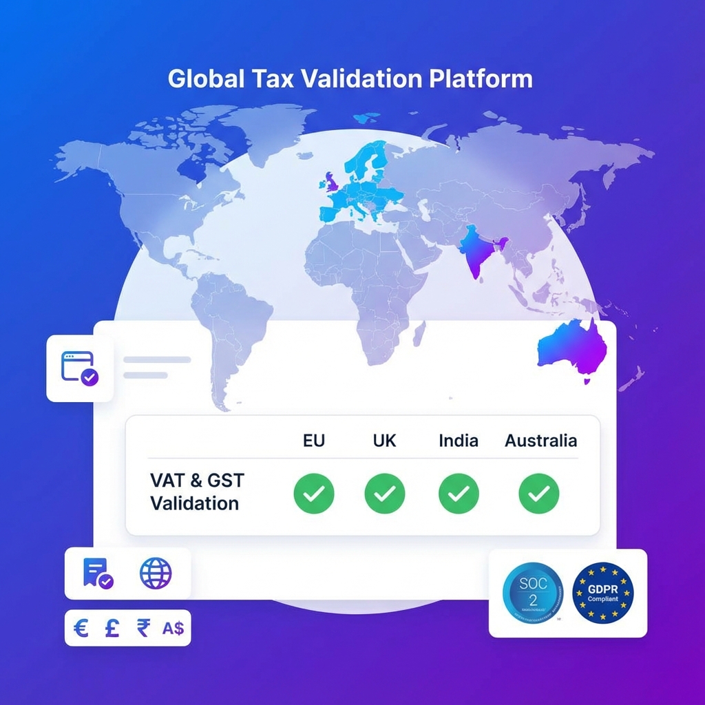SaaS Tax Validation - Stop Leaking Revenue at Checkout. Automate Global SaaS Tax Compliance.